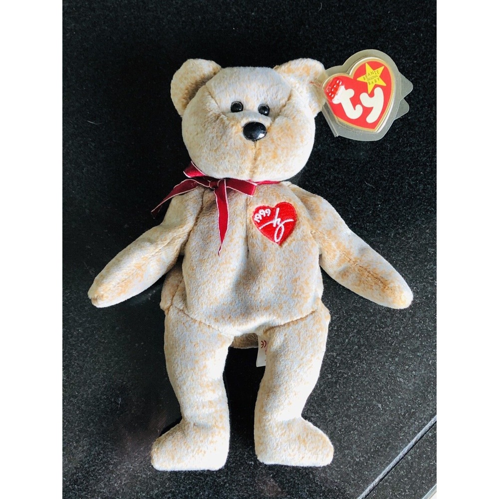 Ty Beanie Baby Babies RARE 1999 SIGNATURE Bear Excellent Condition RETIRED!‎